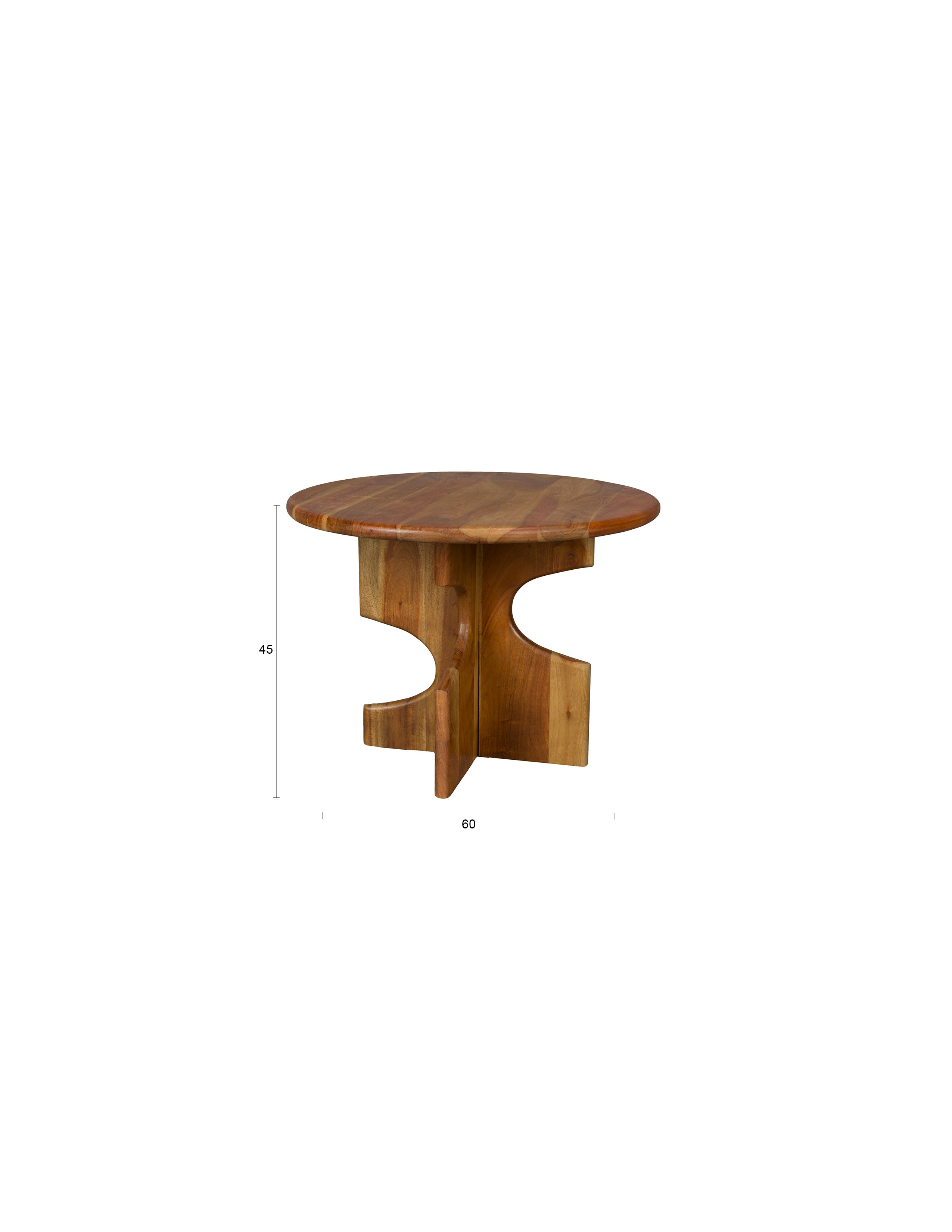 Dutchbone Morgan Carved Mango Wood Side Table